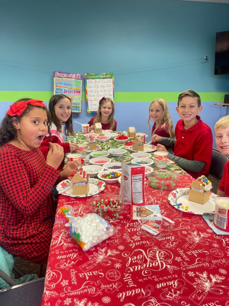 Kids eating